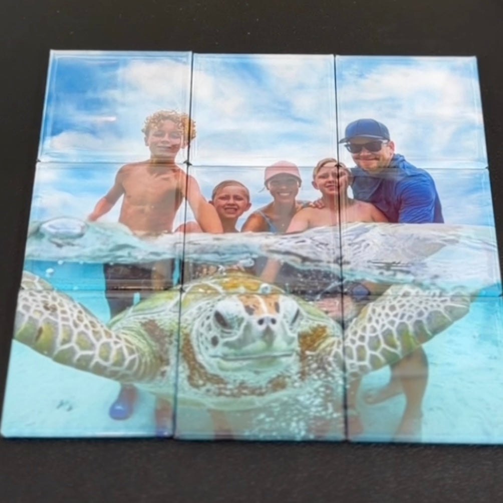 Magnet Puzzle- 1 photo creates 9 piece puzzle